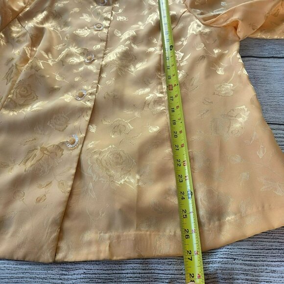 Roaman's Women's Plus Size 18W 2pc Top with Skirt RN88842 Yellow - Picture 9 of 13